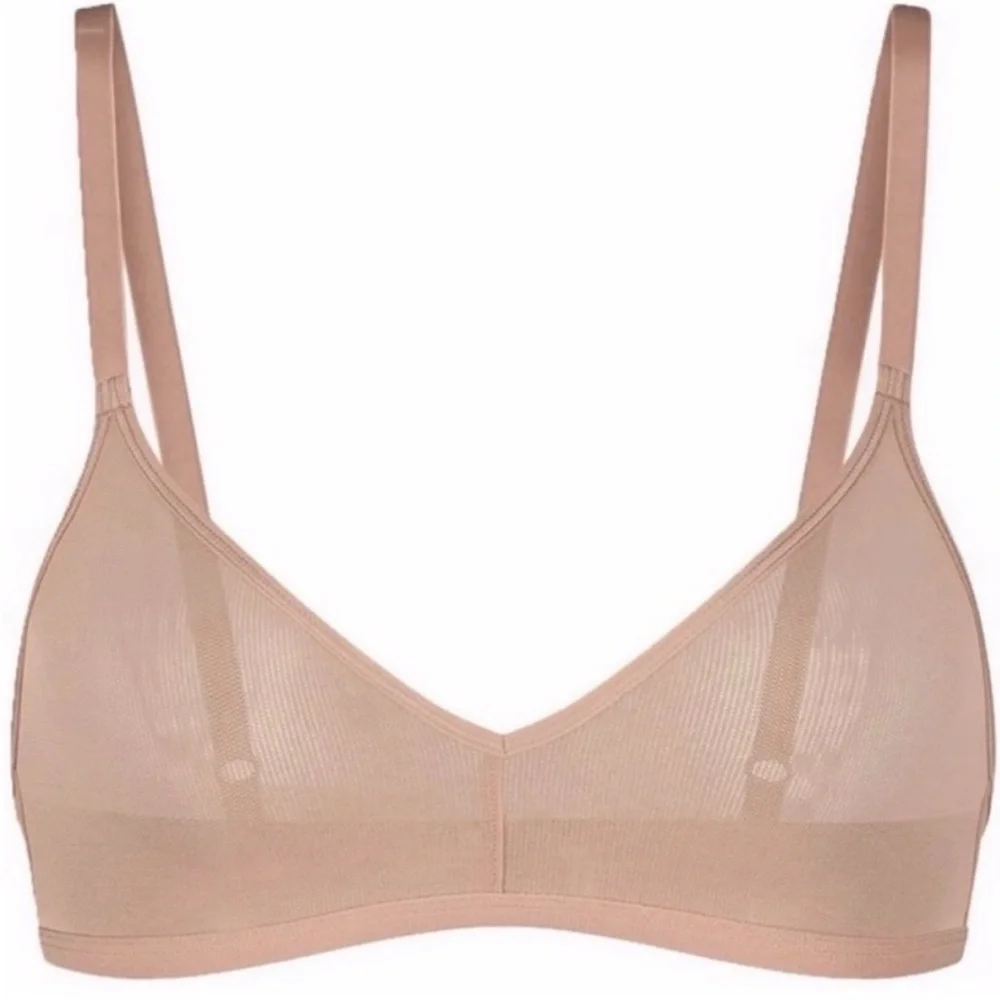 NWOT Quince Belgian Mesh Sheer Bralette Sz M - Picture 9 of 9